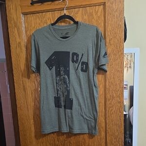 Men's Green Graphic T-Shirt